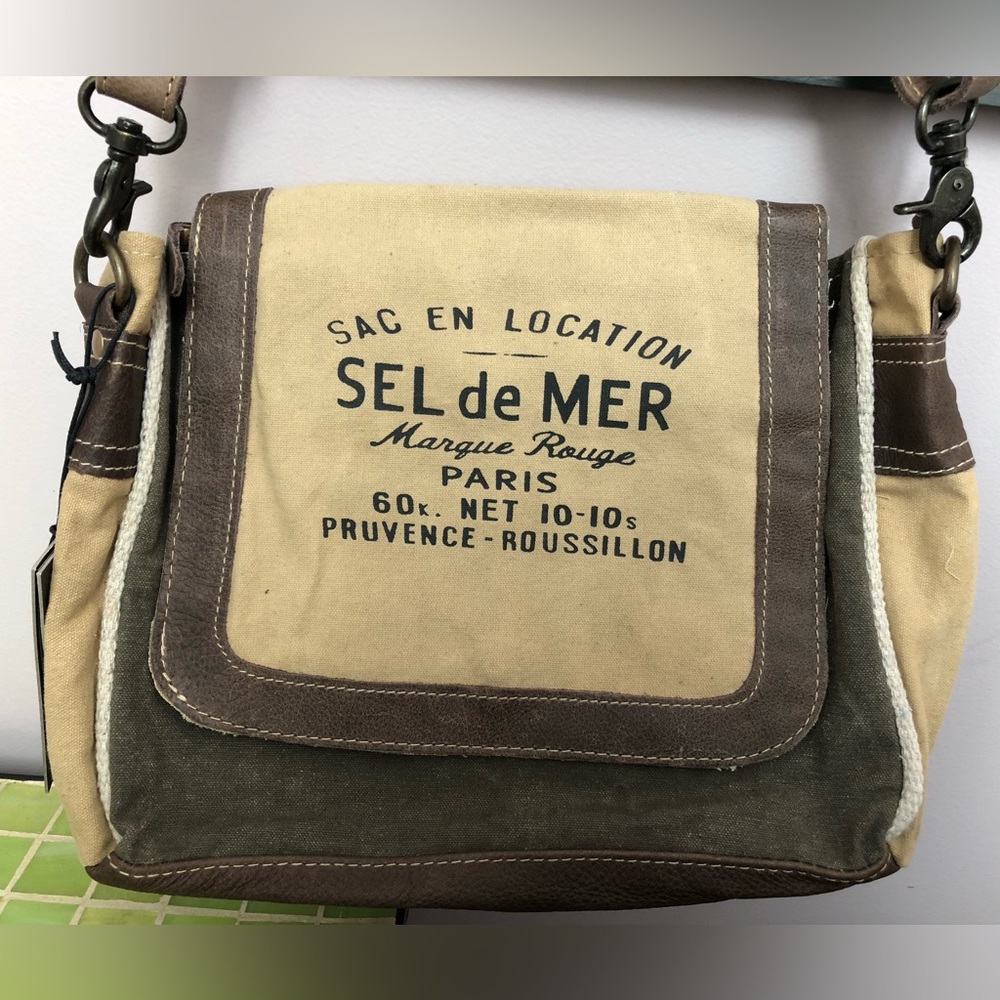 Myra Bag Tan and Brown Crossbody Bag